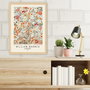 Wallity Pintura Decorativa Enmarcada William Morris Cotton Prints 35 x 45 cm